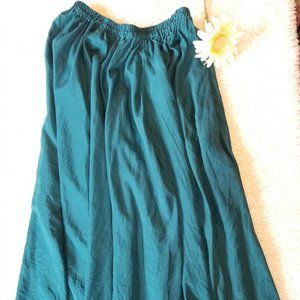 Fashion Options Beautiful Flowy Teal Skirt